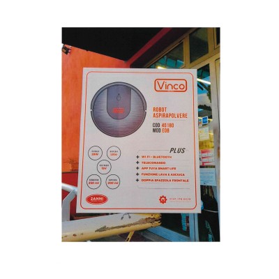 CASA PULITA ROBOT ASPIRAPOLVERE COD. 40180 VINCO