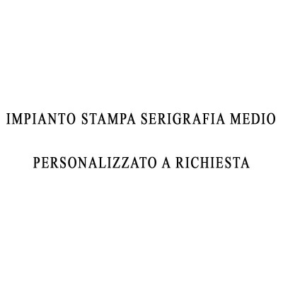 IMPIANTO STAMPA SERIGRAFIA