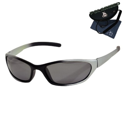 OCCHIALE POL.SILVER(NERO/ARGENTO)