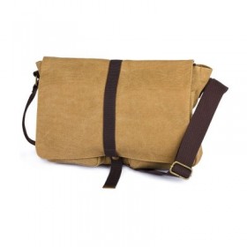 BORSA CANVAS KAKI CM 34X24X7,5