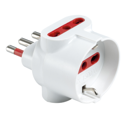 ADATTATORE TRIPLO SPINA 16A BIPASSO