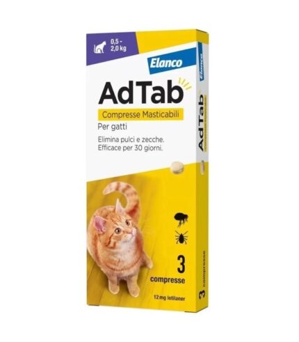 ADTAB GATTO 12MG 3Compresse Viola