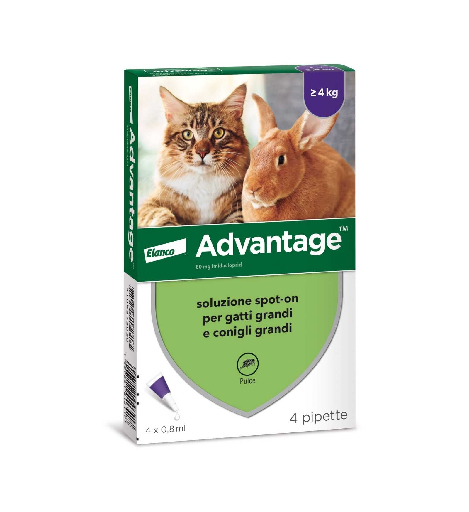 ADVANTAGE Spot On 80 Gatto/Coniglio ADVANTAGE Spot On 80 Gatto/Coniglio