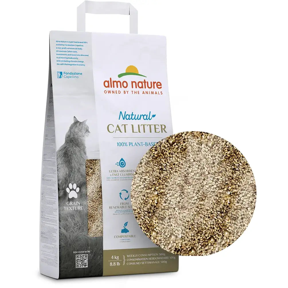 ALMO NATURE CAT LITTER GRAIN TEXTURE kg4 ALMO NATURE CAT LITTER GRAIN TEXTURE kg4