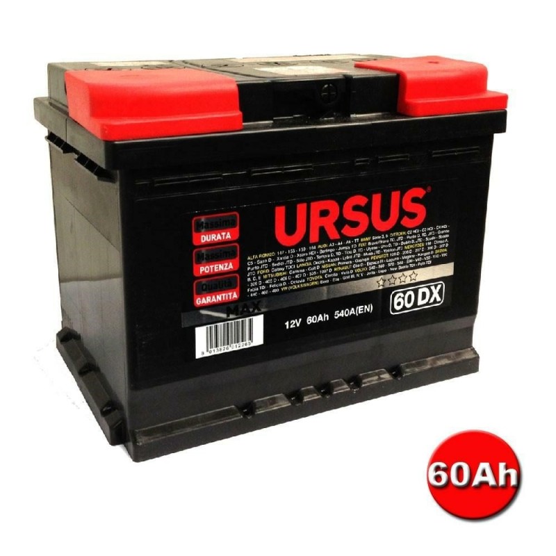 BATTERIA URSUS MAX 60 DX BATTERIA URSUS MAX 60 DX