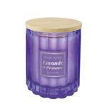 CANDELA VETRO c/COP. LAVANDA