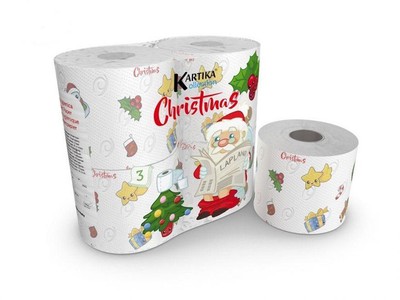 CARTA IGIENICA KARTIKA CHRISTMAS Rot.4 CARTA IGIENICA KARTIKA CHRISTMAS Rot.4