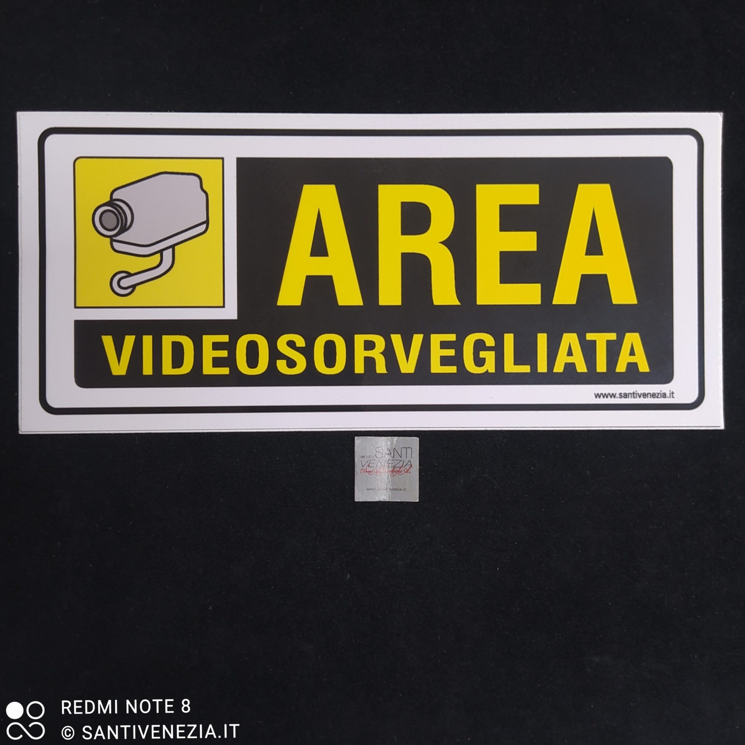 CARTELLO ADESIVO "Area Videosorvegliata" CARTELLO ADESIVO "Area Videosorvegliata"