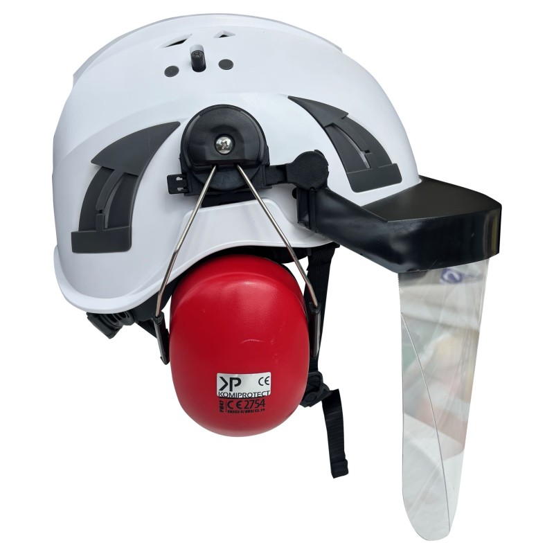 CASCO PROTETTICO c/VISIERA e CUFFIE CASCO PROTETTICO c/VISIERA e CUFFIE