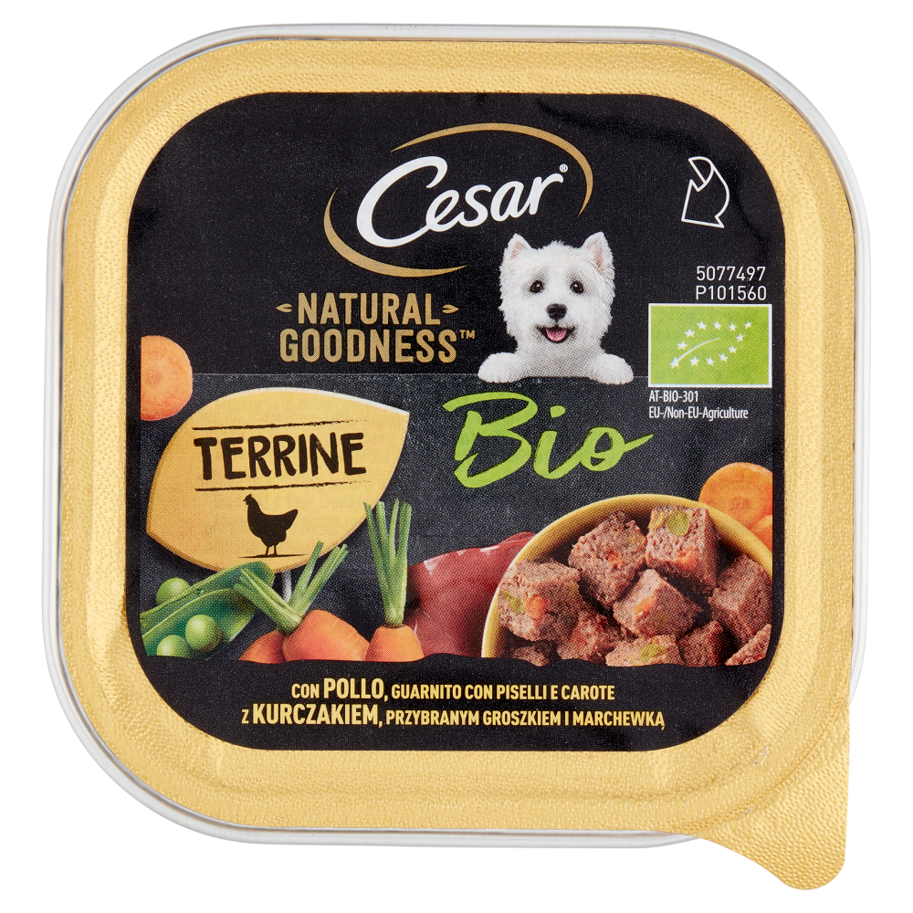 CESAR NG BIO gr 100 Pollo/Piselli/Carote CESAR NG BIO gr 100 Pollo/Piselli/Carote