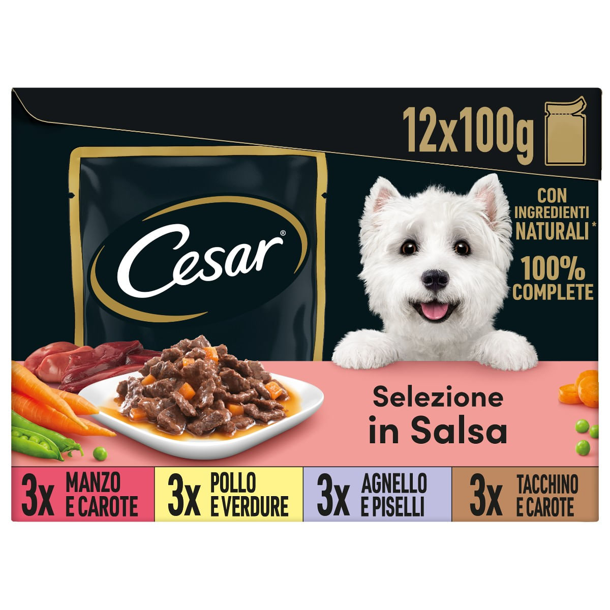 CESAR SELEZ. IN SALSA gr 100x12 CESAR SELEZ. IN SALSA gr 100x12
