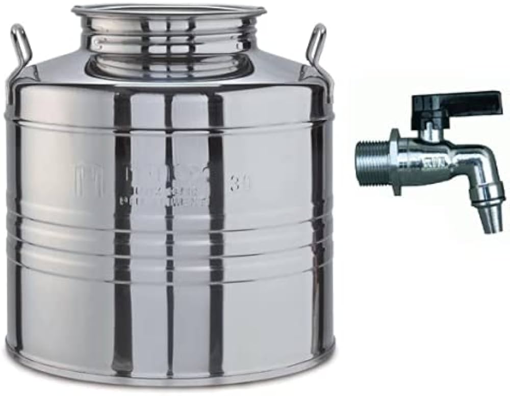 CONTENITORE OLIO INOX Lt 15 Belvivere CONTENITORE OLIO INOX Lt 15 Belvivere