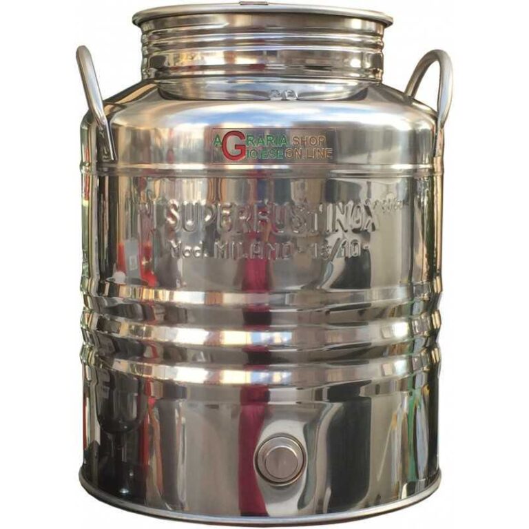 CONTENITORE OLIO INOX Lt 25 Alto Milano