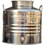 CONTENITORE OLIO INOX Lt 30 Basso Milano