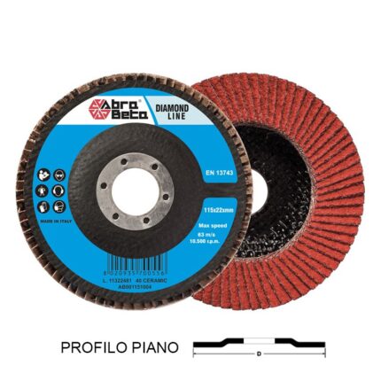 DISCO LAMELLARE NYLON mm 115 Gr.40
