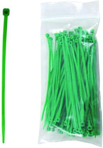 FASCETTA NYLON VERDE mm 3.6x140 Pz.100