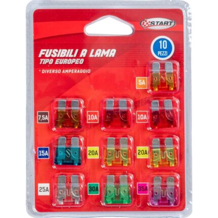 FUSIBILI AUTO STANDARD ASSORTITI Pz.10
