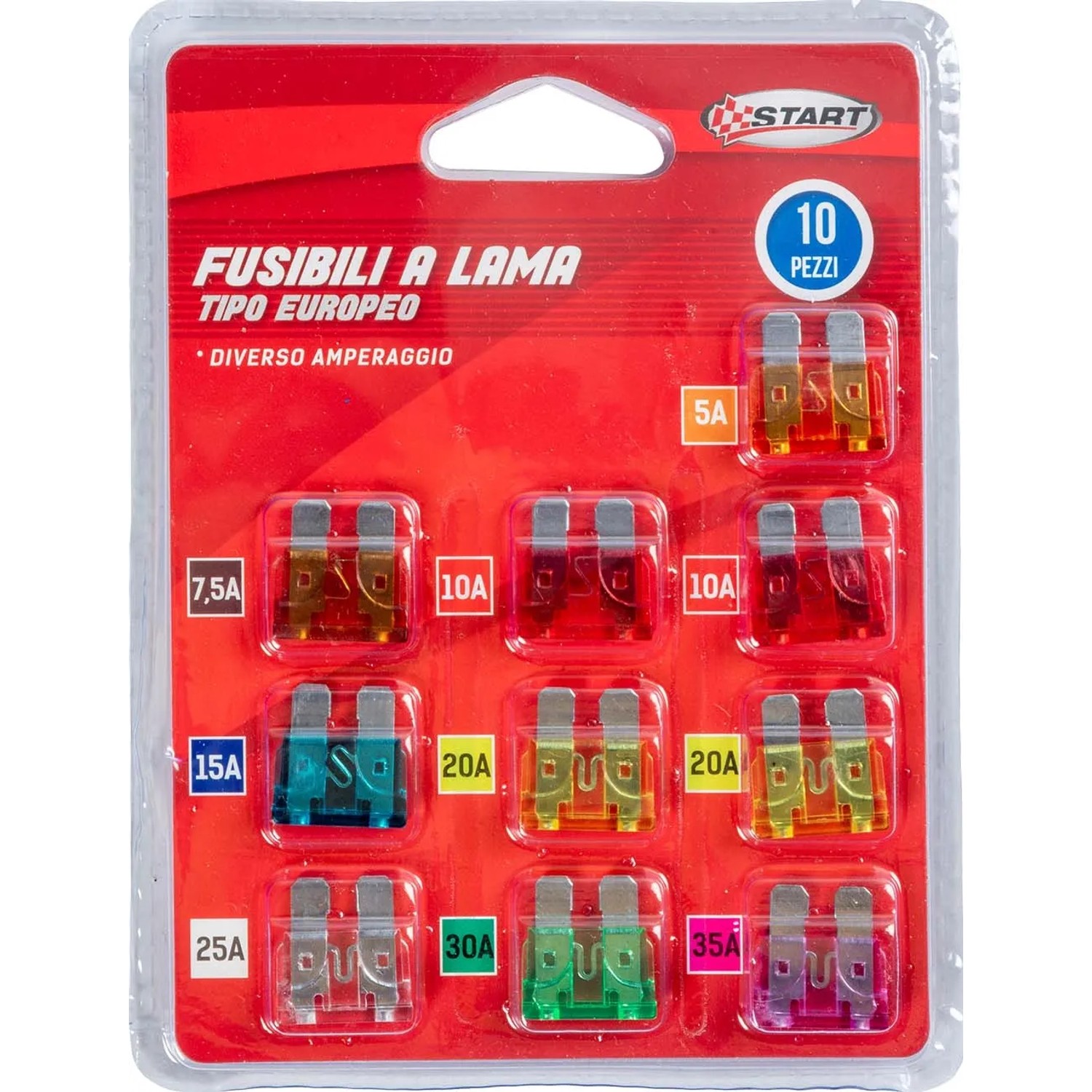 FUSIBILI AUTO STANDARD ASSORTITI Pz.10 FUSIBILI AUTO STANDARD ASSORTITI Pz.10
