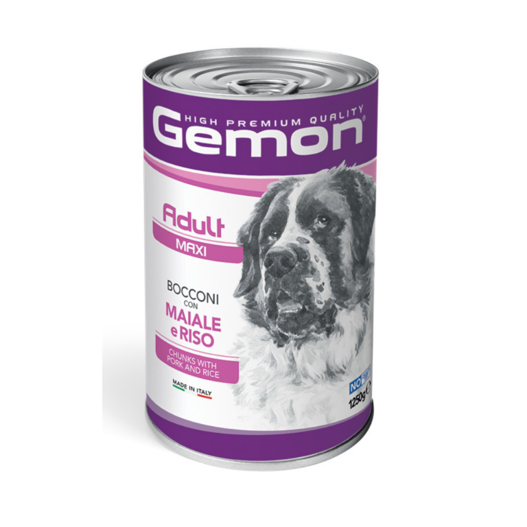 GEMON DOG ADULT MAXI gr 1250 Maiale/Riso