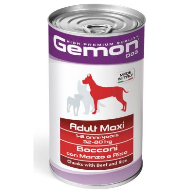 GEMON DOG ADULT MAXI gr 1250 Manzo/Riso