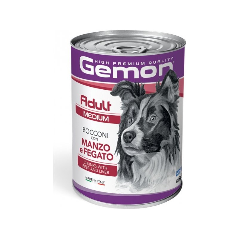 GEMON DOG ADULT MEDIUM gr 415 Manzo/Feg. GEMON DOG ADULT MEDIUM gr 415 Manzo/Feg.