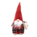 GNOMO DI NATALE cm 26 Luce+Capp.Rosso