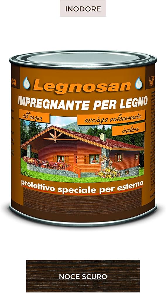 IDROLEGNOSANO ml 750 Noce Scuro