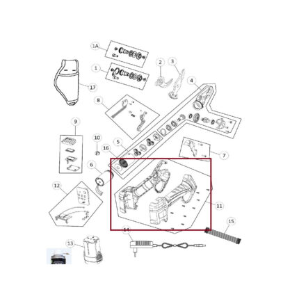 KIT COVER  A-B + VITI per POTATORE KV360