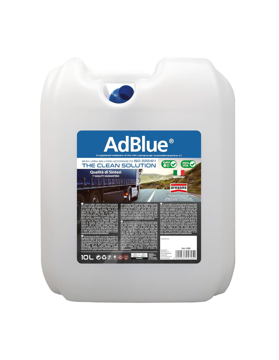 LIQUIDO ADBLUE c/BECCUCCIO Lt 10 LIQUIDO ADBLUE c/BECCUCCIO Lt 10