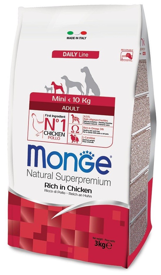 MONGE ADULT MINI kg 3 Pollo