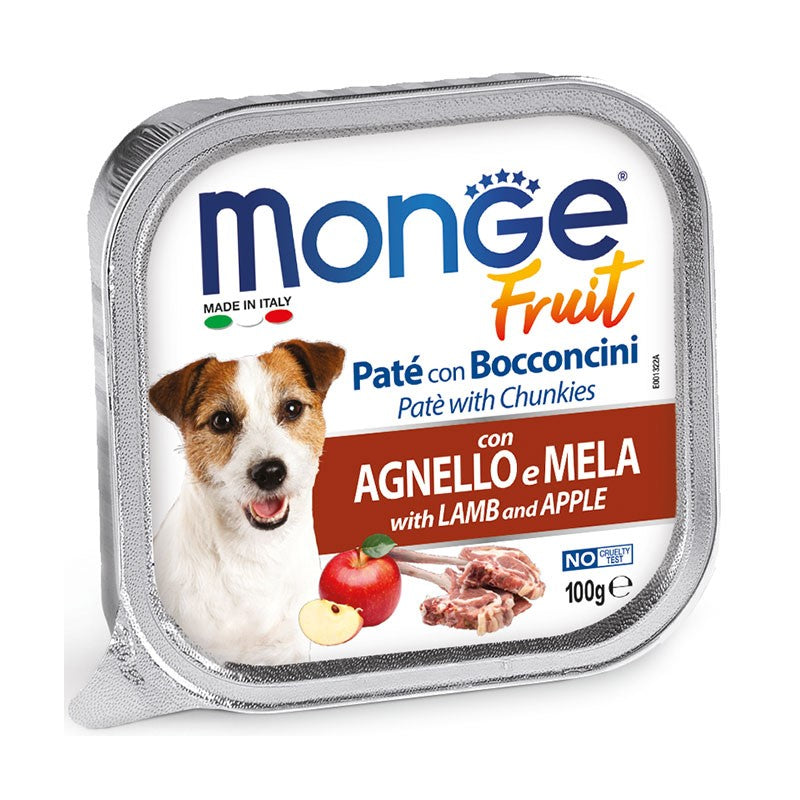 MONGE FRUIT gr 100 Agnello/Mela MONGE FRUIT gr 100 Agnello/Mela