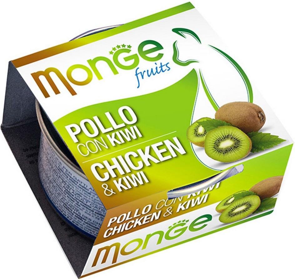 MONGE FRUIT gr 80 Pollo/Kiwi MONGE FRUIT gr 80 Pollo/Kiwi