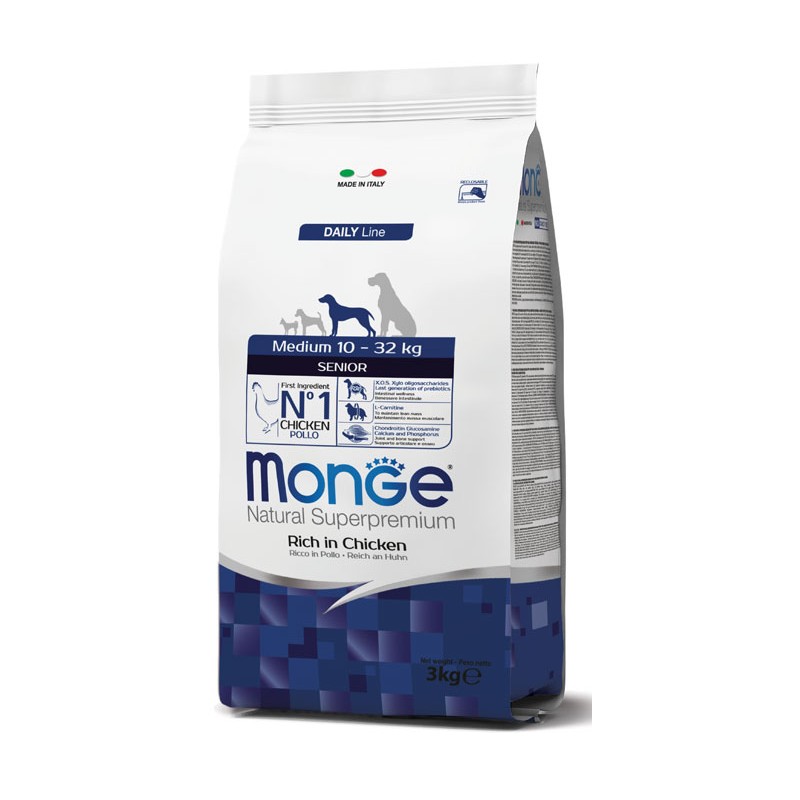 MONGE MEDIUM SENIOR kg 3 Pollo MONGE MEDIUM SENIOR kg 3 Pollo