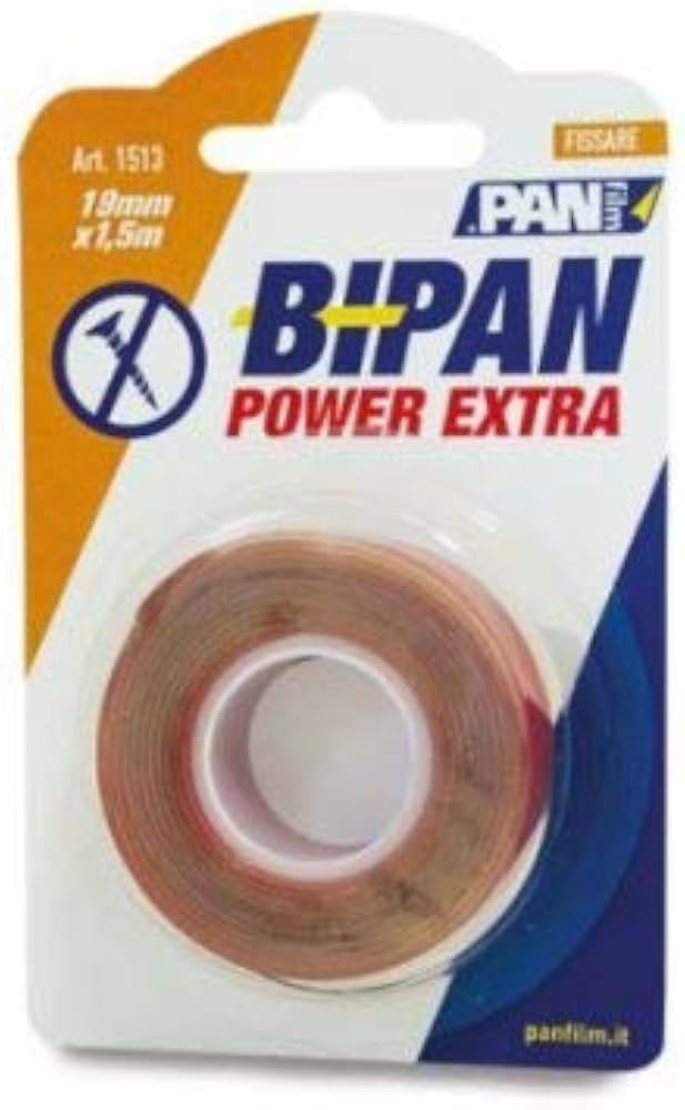 NASTRO BIADESIVO BIPAN EXTRA 19MM 1.5 Mt
