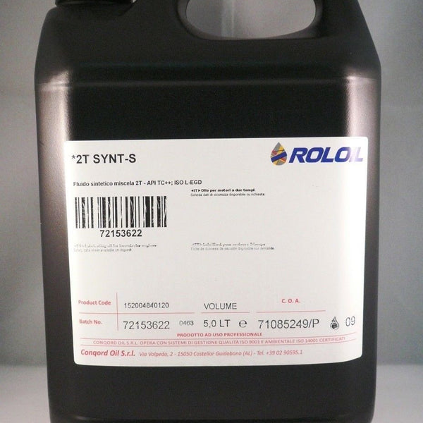 OLIO SYNTETICO-S 2T Lt 5