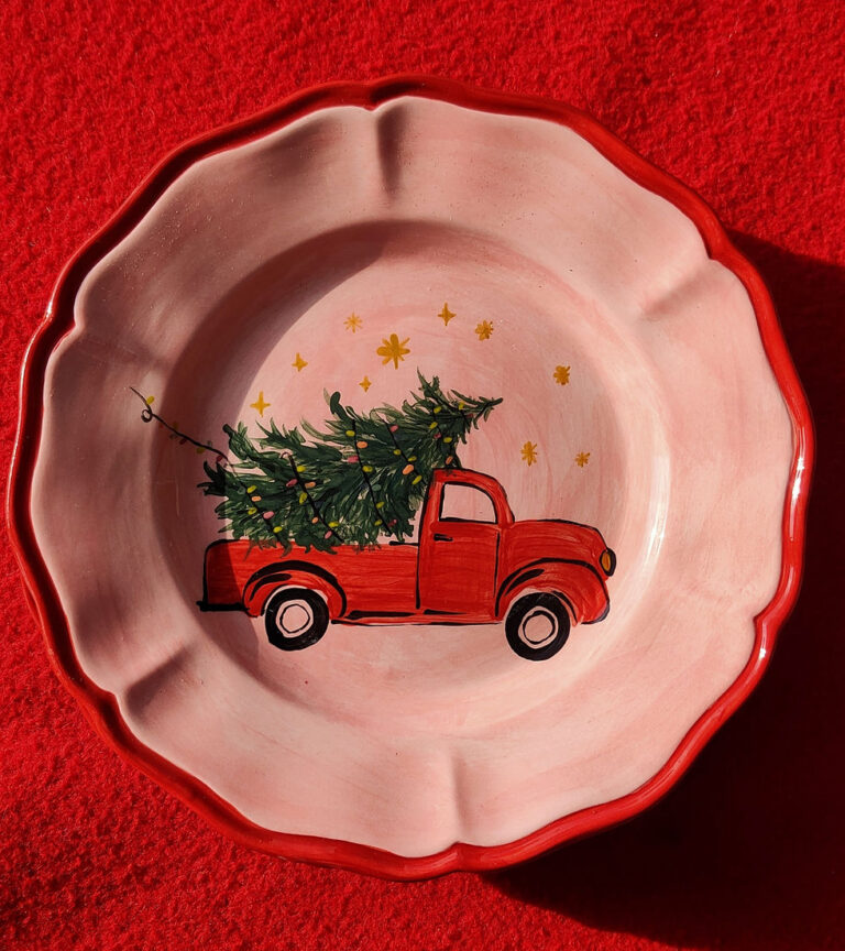 PIATTO CERAM. MERRY XMAS 22X26,5