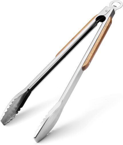 PINZA BARBECUE ACCIAIO M/Legno