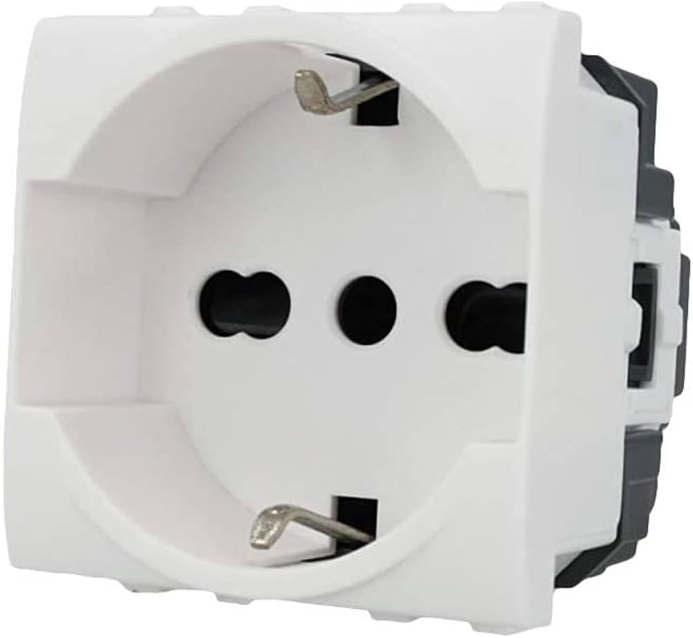 PRESA BIPASSO/SCHUKO 10/16A Bianca 30019 PRESA BIPASSO/SCHUKO 10/16A Bianca 30019