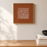 QUADRO SAUCHER cm 30X30 Terracotta