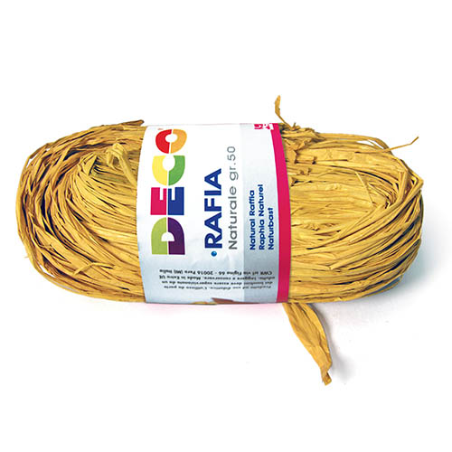 RAFIA NATURALE gr 50 Gialla RAFIA NATURALE gr 50 Gialla