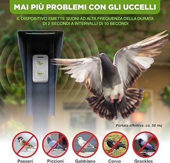 REPELLENTE ULTRASUONI PICCIONI BIRD REP. REPELLENTE ULTRASUONI PICCIONI BIRD REP.