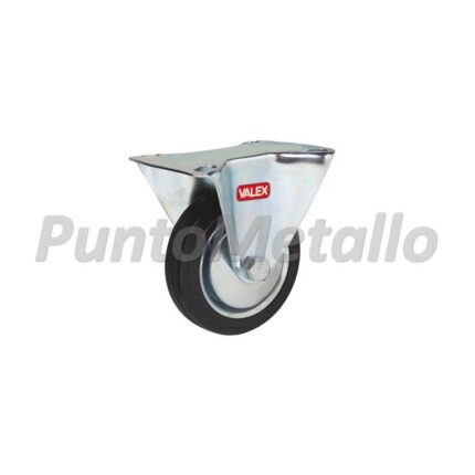 RUOTA GOMMA PIASTRA FISSA mm 85 Valex