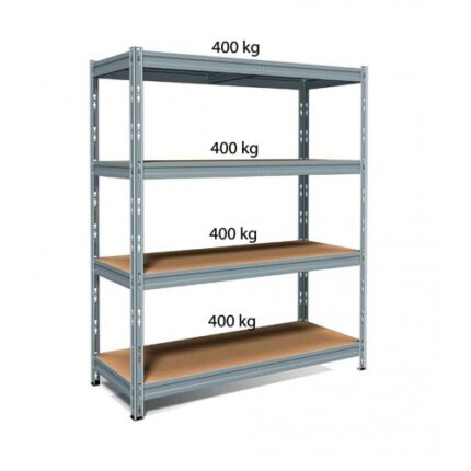 SCAFFALE ZINCATO INCASTRO 4 RIPIANI