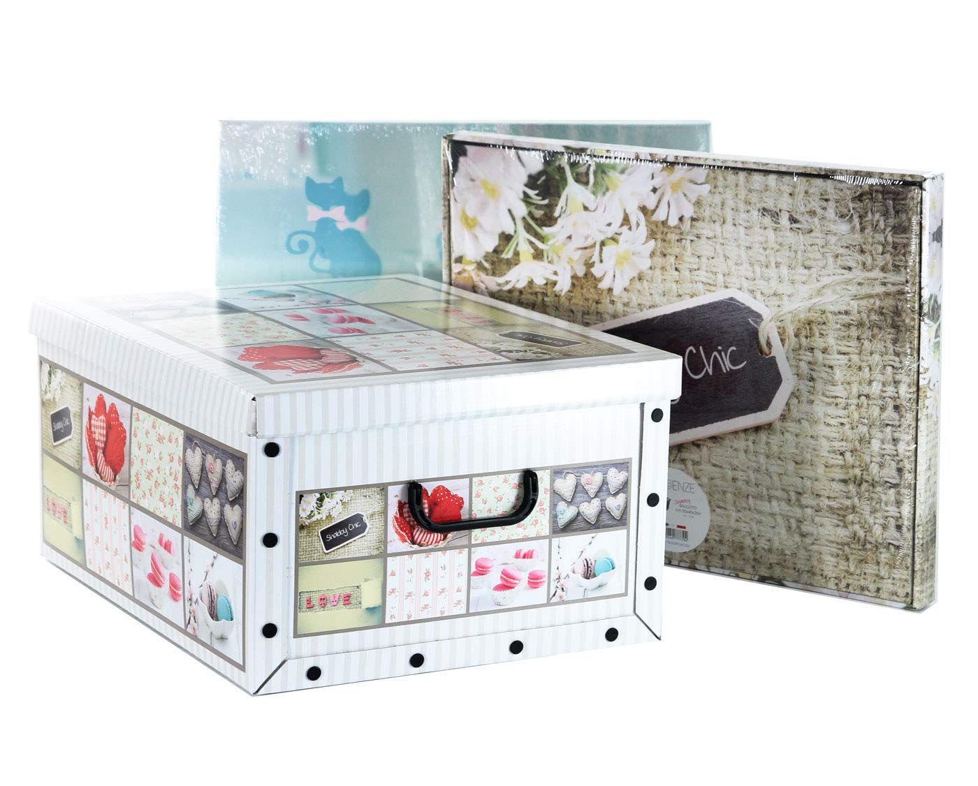 SCATOLA UTOM.CART. 40x50x25 c/MAn.SHABBY SCATOLA UTOM.CART. 40x50x25 c/MAn.SHABBY