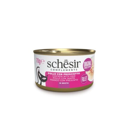 SCHESIR CAT gr 70 Pollo/Prosciutto Brodo
