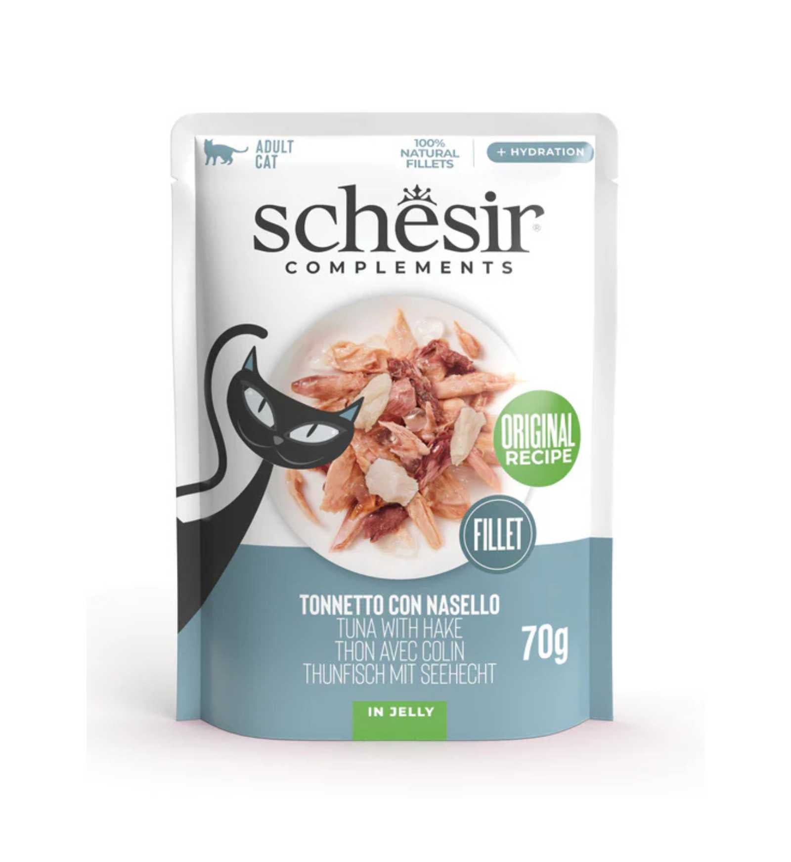 SCHESIR CAT gr 70 Tonno/Nasello Jelly SCHESIR CAT gr 70 Tonno/Nasello Jelly