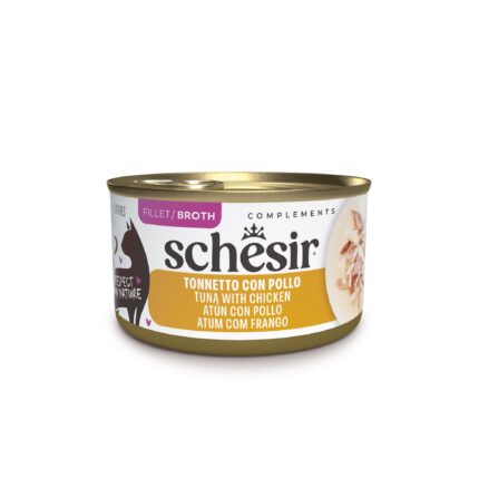 SCHESIR CAT gr 85 Tonno/Pollo In Brodo