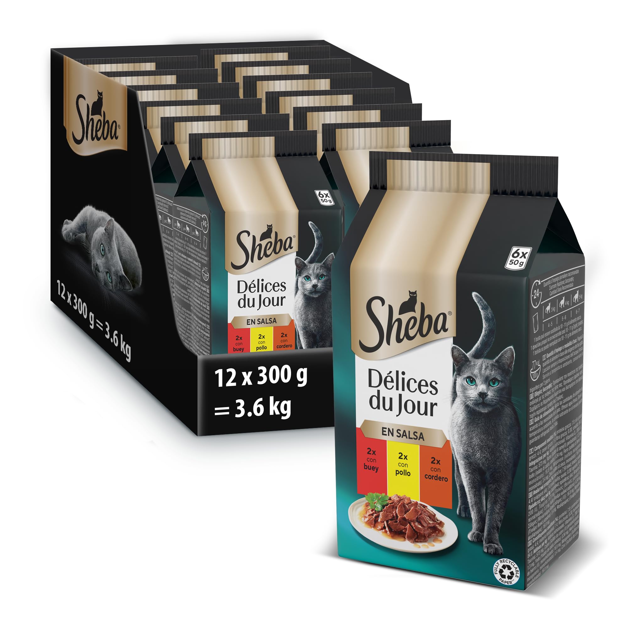 SHEBA DDJ gr 50x6 Manzo/Pollo/Agnello SHEBA DDJ gr 50x6 Manzo/Pollo/Agnello