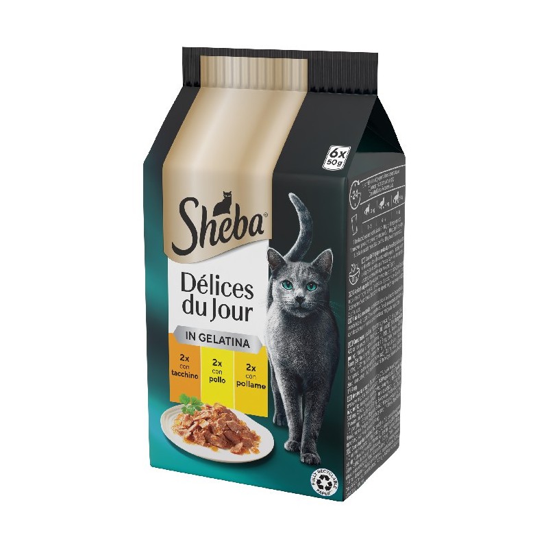 SHEBA DDJ gr 50x6 Tacchino/Pollo Gel SHEBA DDJ gr 50x6 Tacchino/Pollo Gel