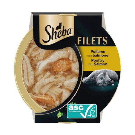 SHEBA FILETS gr 60 Pollame/Salmone SHEBA FILETS gr 60 Pollame/Salmone